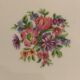 Chocolate cake dish Raynaud Limoges floral decoration