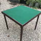 Folding bridge table