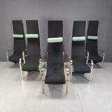 Postmodern King dining chairs by Belgochrom - set of 6