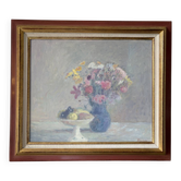 Autumn bouquet, oil on canvas signed