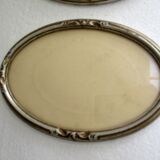 Pair of old oval art deco frames