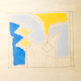 Rene Richetin . abstract composition. Cobra movement..