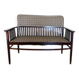 Art Nouveau style bench - Jacquard fabric