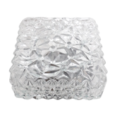 Plafonnier en verre moulé pressé 1970