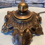 Guimard-style sign neck lamp with two wall lights