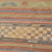 6x11 Kilim Soft Earth Tones Wool Area Kilim Rug, Handwoven Kilim,169x321 Cm