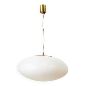 Suspended lamp model 1104 in glass by Stilnovo, Italy, 1960s.