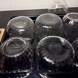 9 coupelles Daum Venetian Ribs