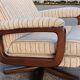 Fauteuil et ottomane pivotant Midcentury 1970