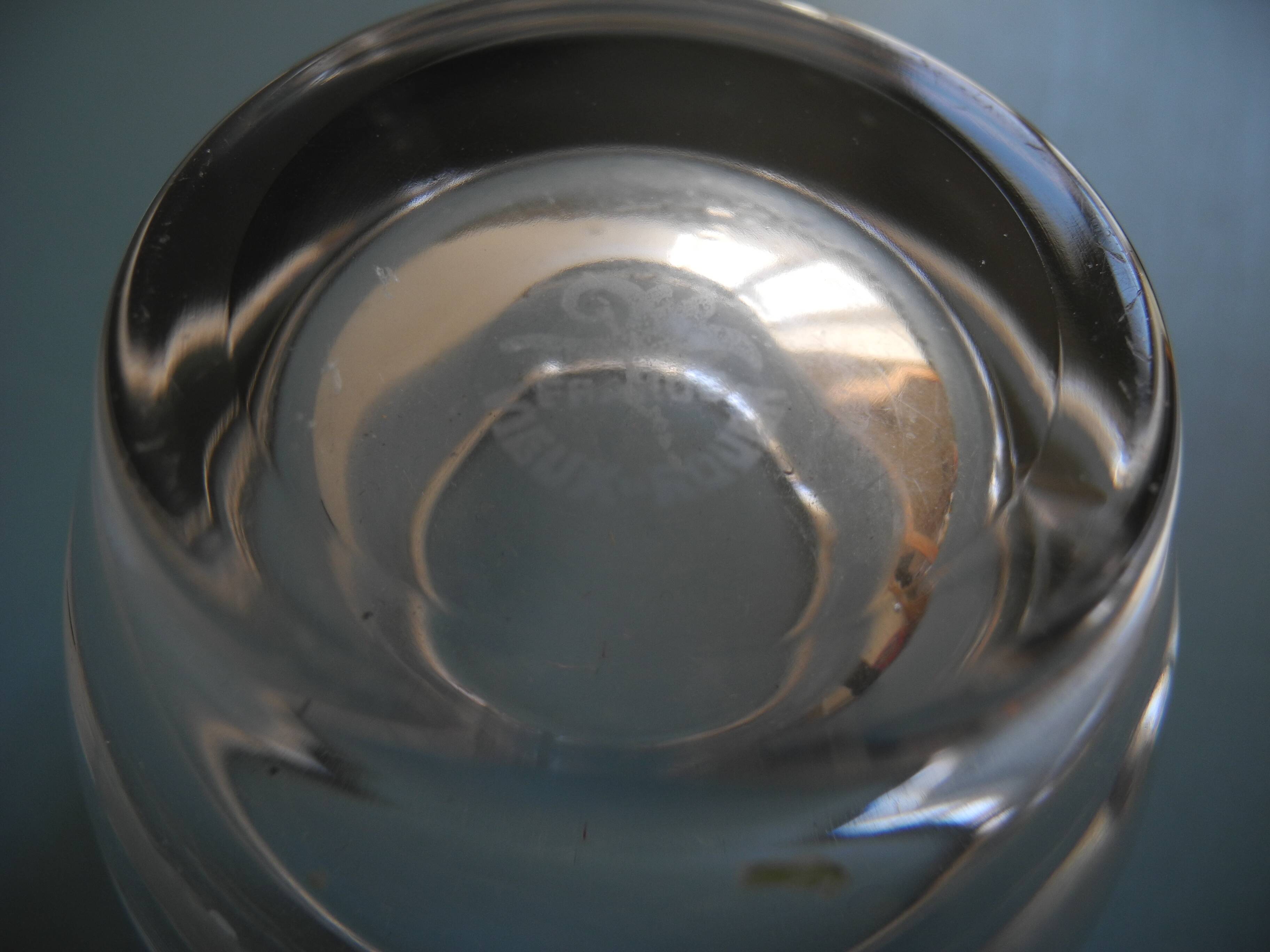 ancien cendrier verre Zignago Vetro Vieux Rouen vintage french ashtray