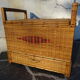 Banc coffre rotin avec tiroir