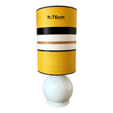 Large white porcelain lamp 1970 - unique lampshade