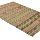Anatolian handmade kilim rug 237 cm x 130 cm