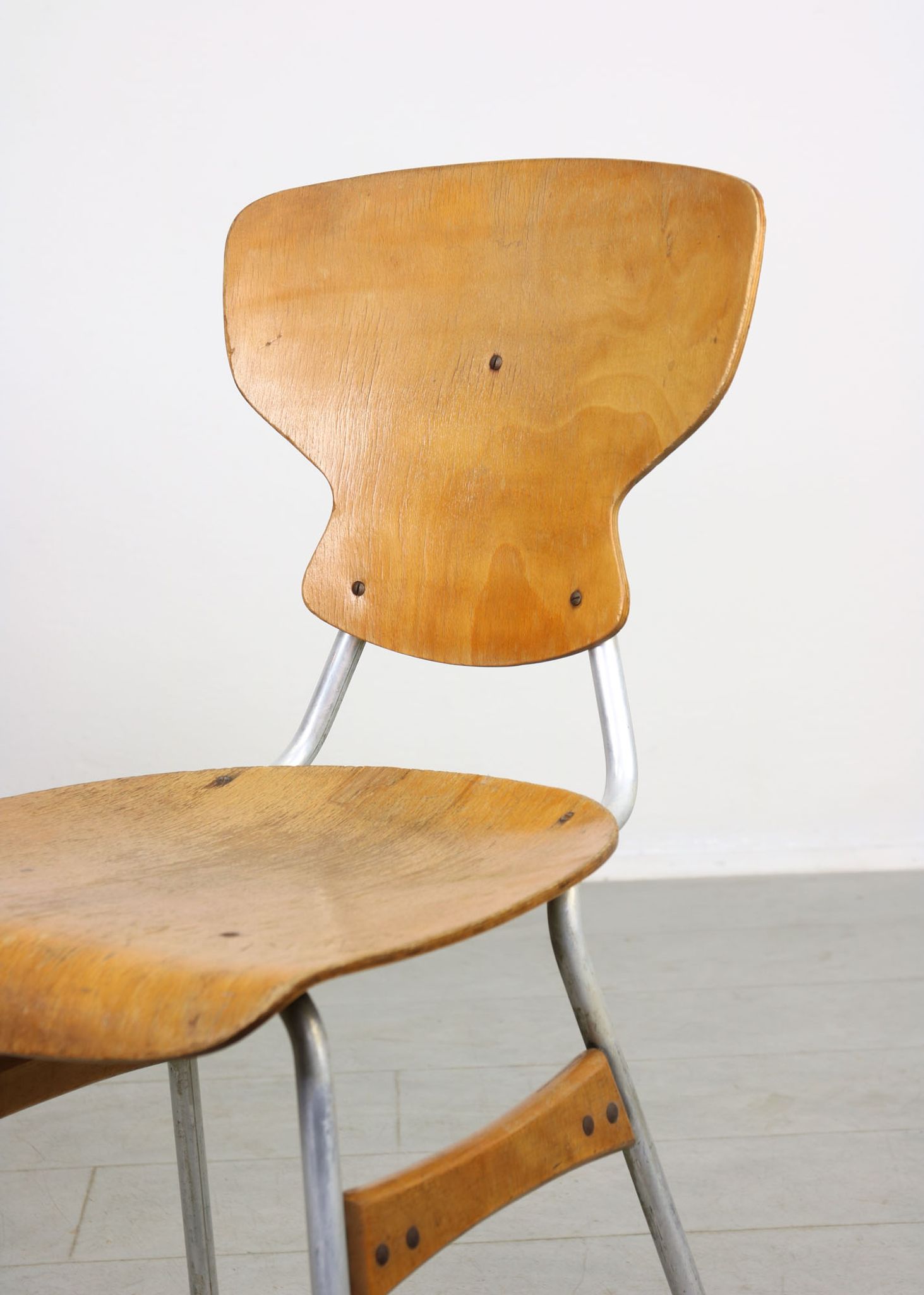 Mid-century plywood chairs by niko kralj, set of 2