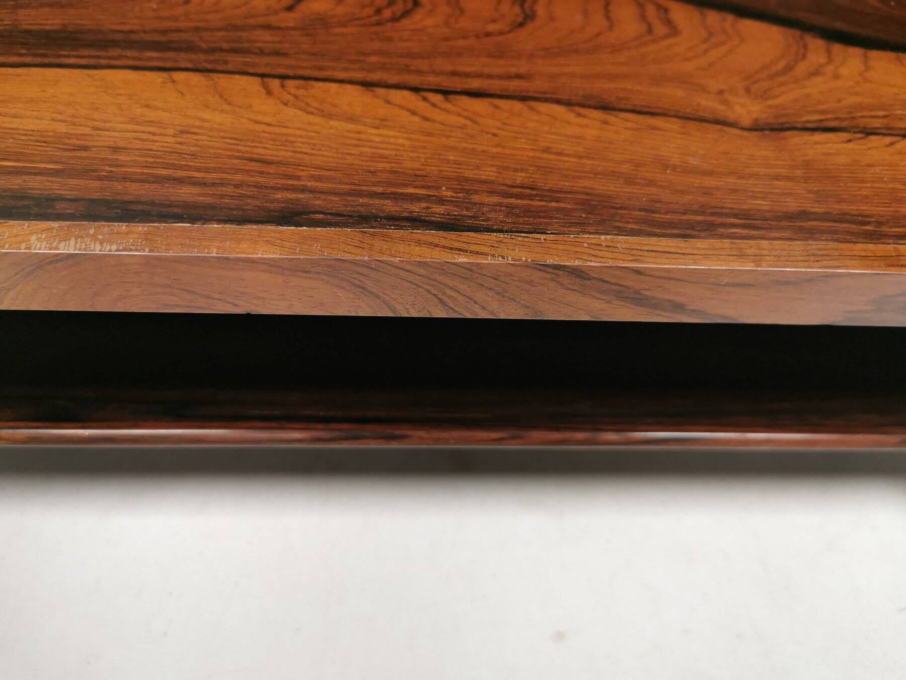 Wall-mounted bedside table in rosewood, Danish 1960-70s.