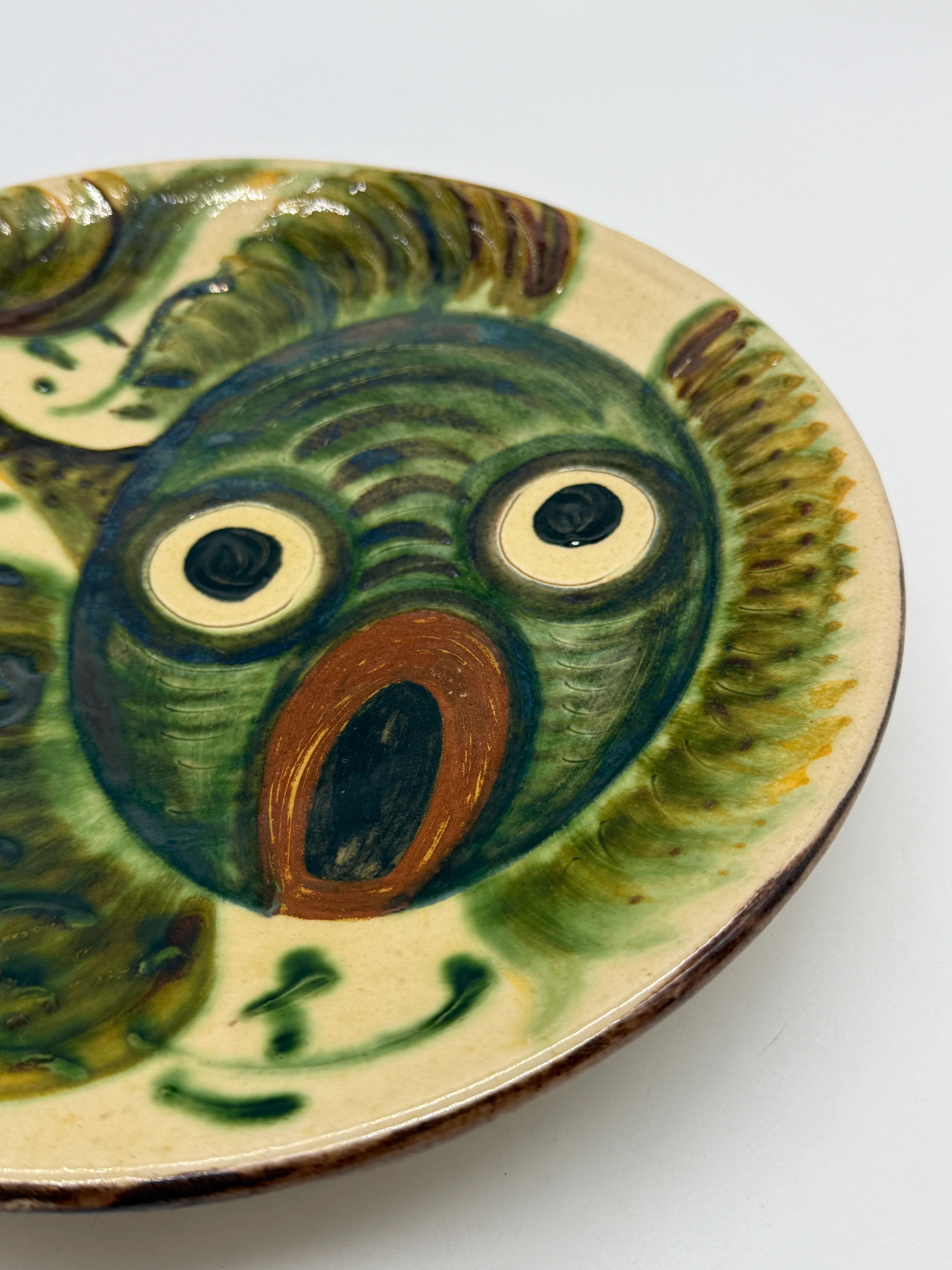 Fantastic fish plate, Puigdemont, Catalonia 1960s