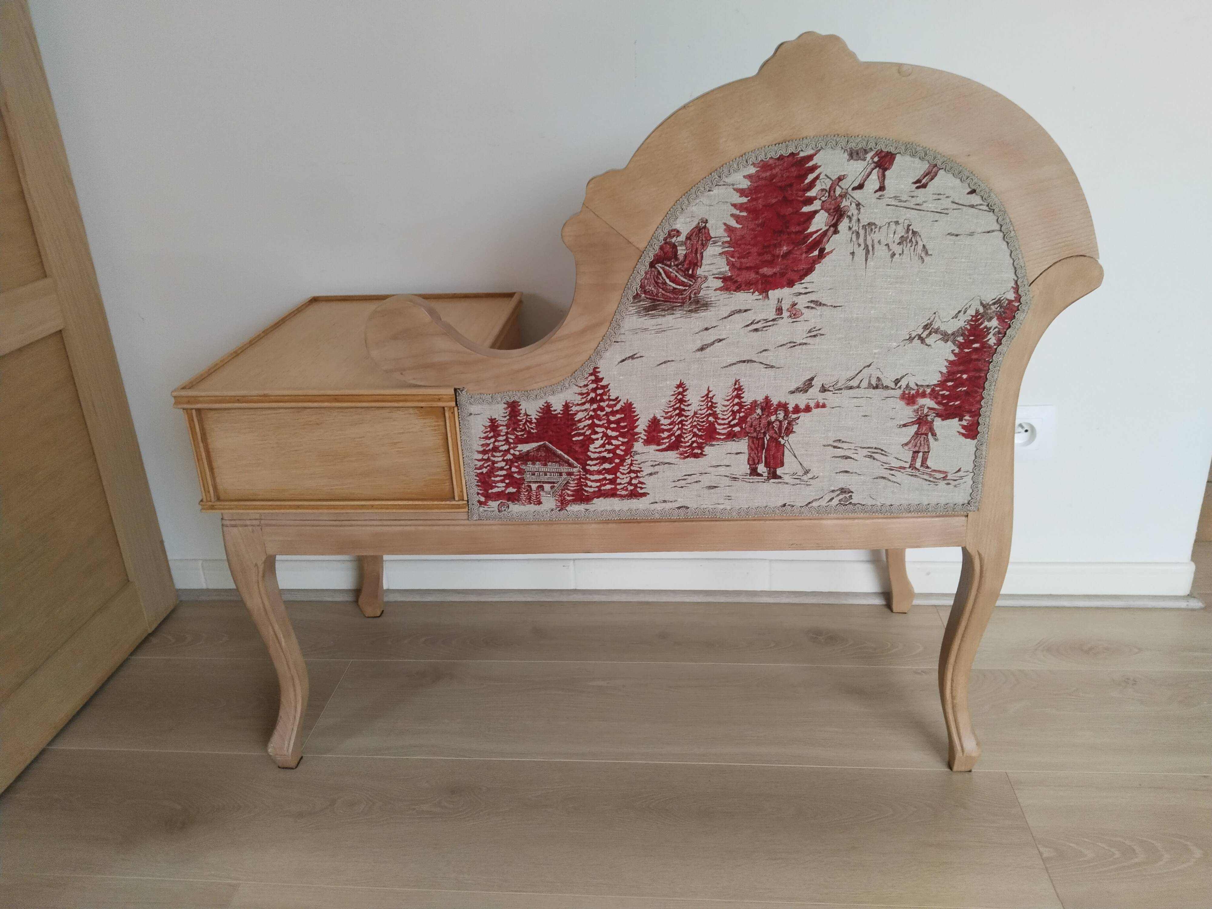 Telephone armchair bench