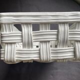 White ceramic basket