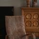 Fauteuil suédois moderne du milieu du siècle, dossier haut en chêne et laine d'agneau, années 1960