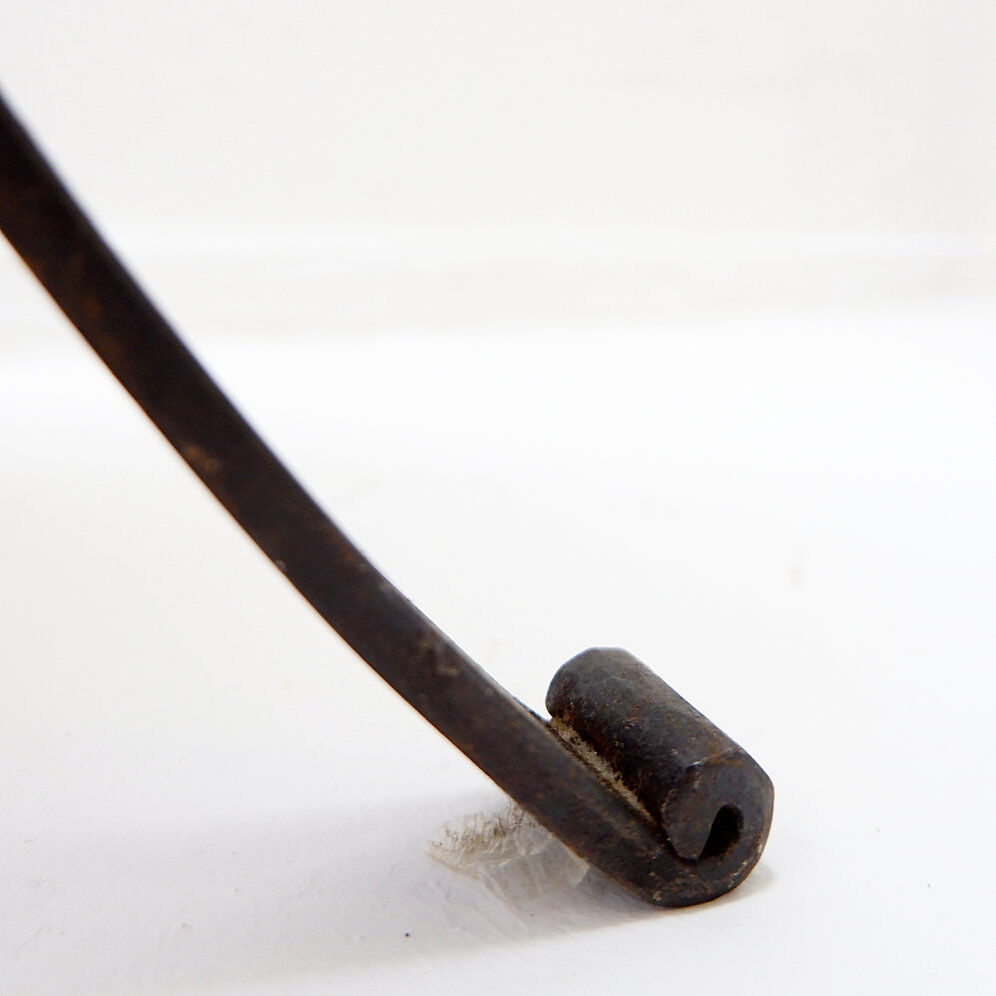 Paire de tabourets de bar brutalistes en chêne et fer forgé, années 1960