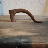 antique workbench with one drawer and two vices