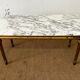 Table basse bois doré et plateau marbre style Louis XVI