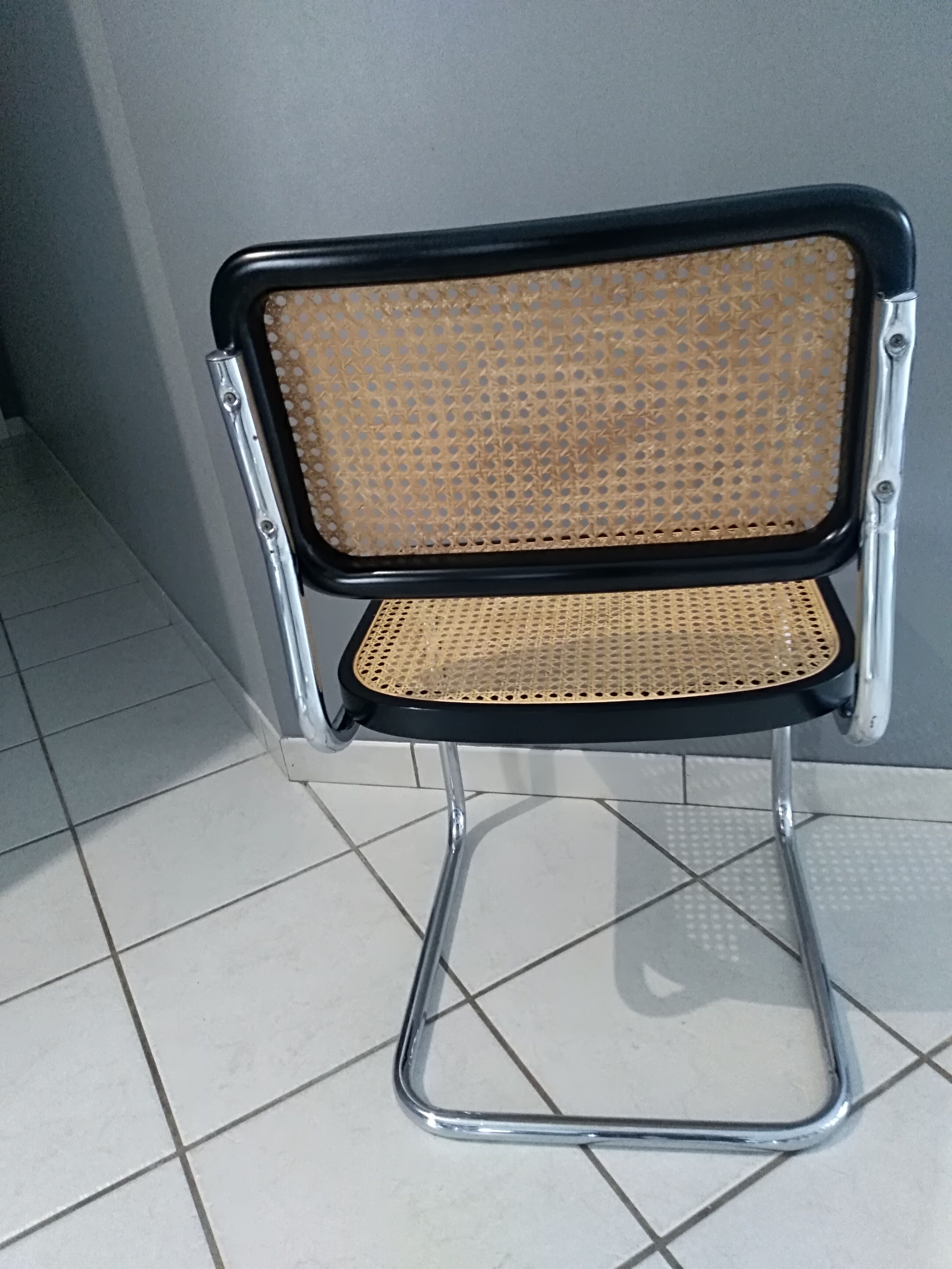 Suite 4 chairs cesca B32 Marcel Breuer vintage 1990