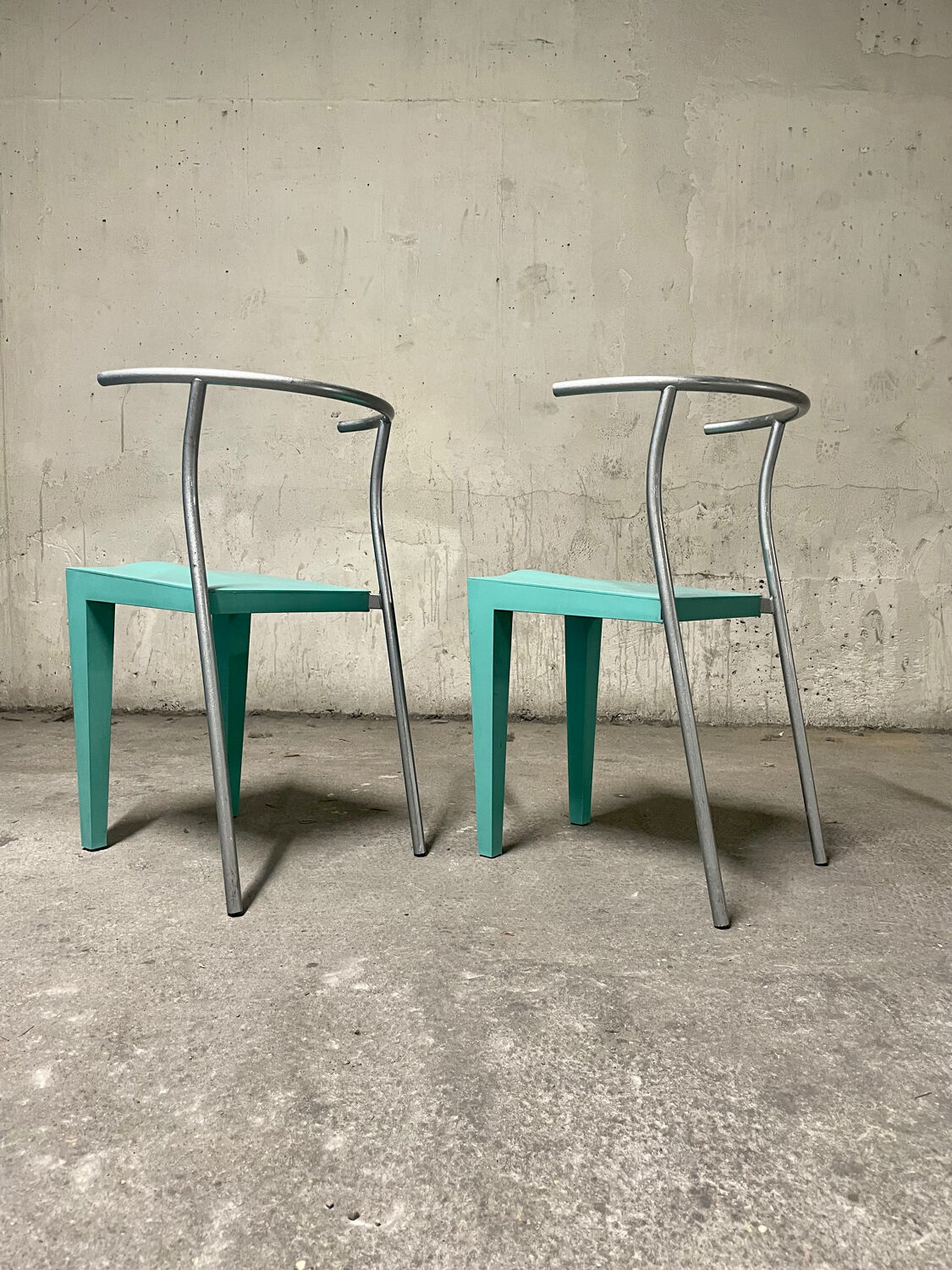 Two starck Dr. Glob chairs edited by Philippe Starck by Kartell italy