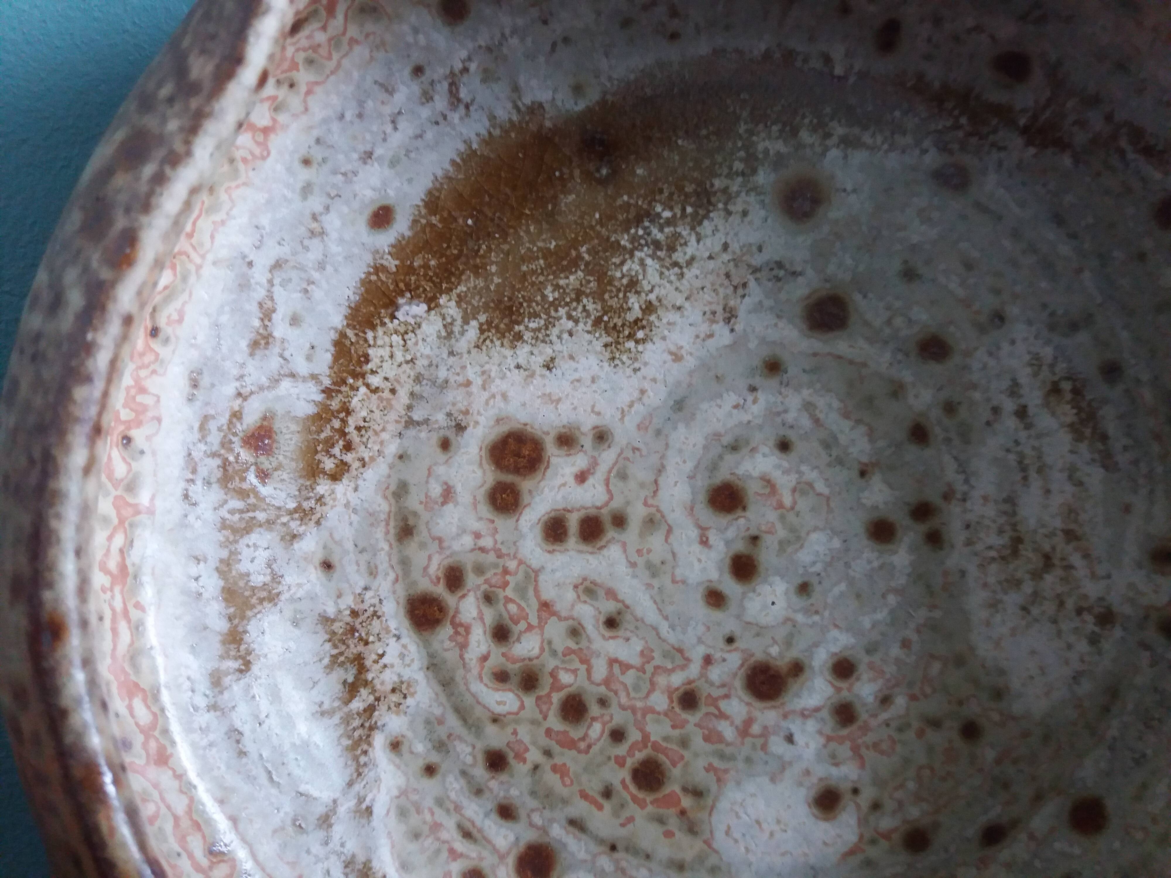 Caquelon signed Jean-Pierre Prud'homme in Puisaye stoneware