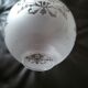 Globe tulip lampshade frosted engraved glass