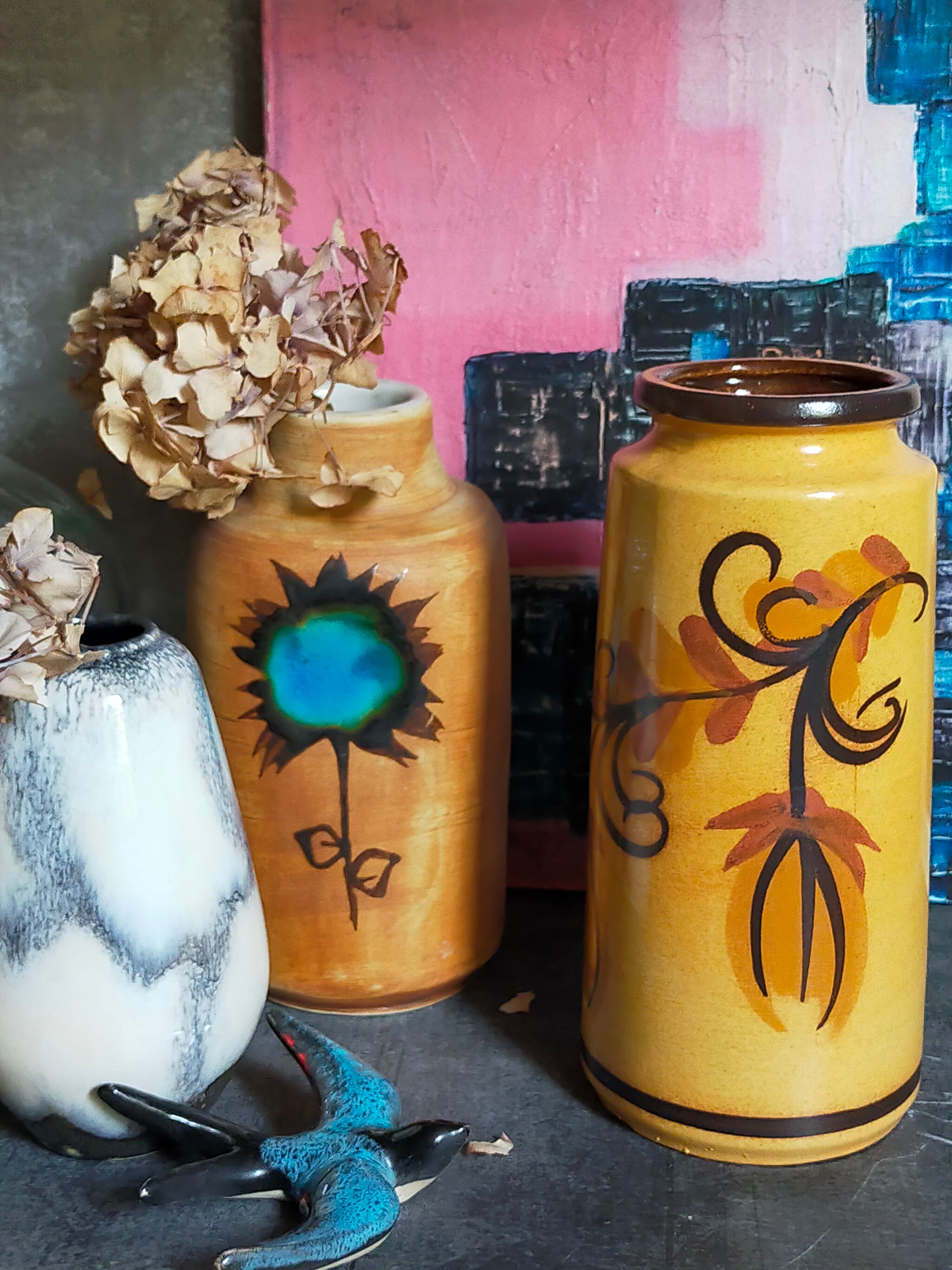 German ceramic vase scheurich west-germany model n°201 years 70