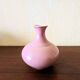 Vase boule céramique rose