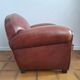 Fauteuil club vintage en cuir, meuble siège ancien