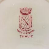 Set of 6 Saint Amand soup plates, Thalie model.