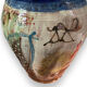 Glazed terracotta vase thierry basile