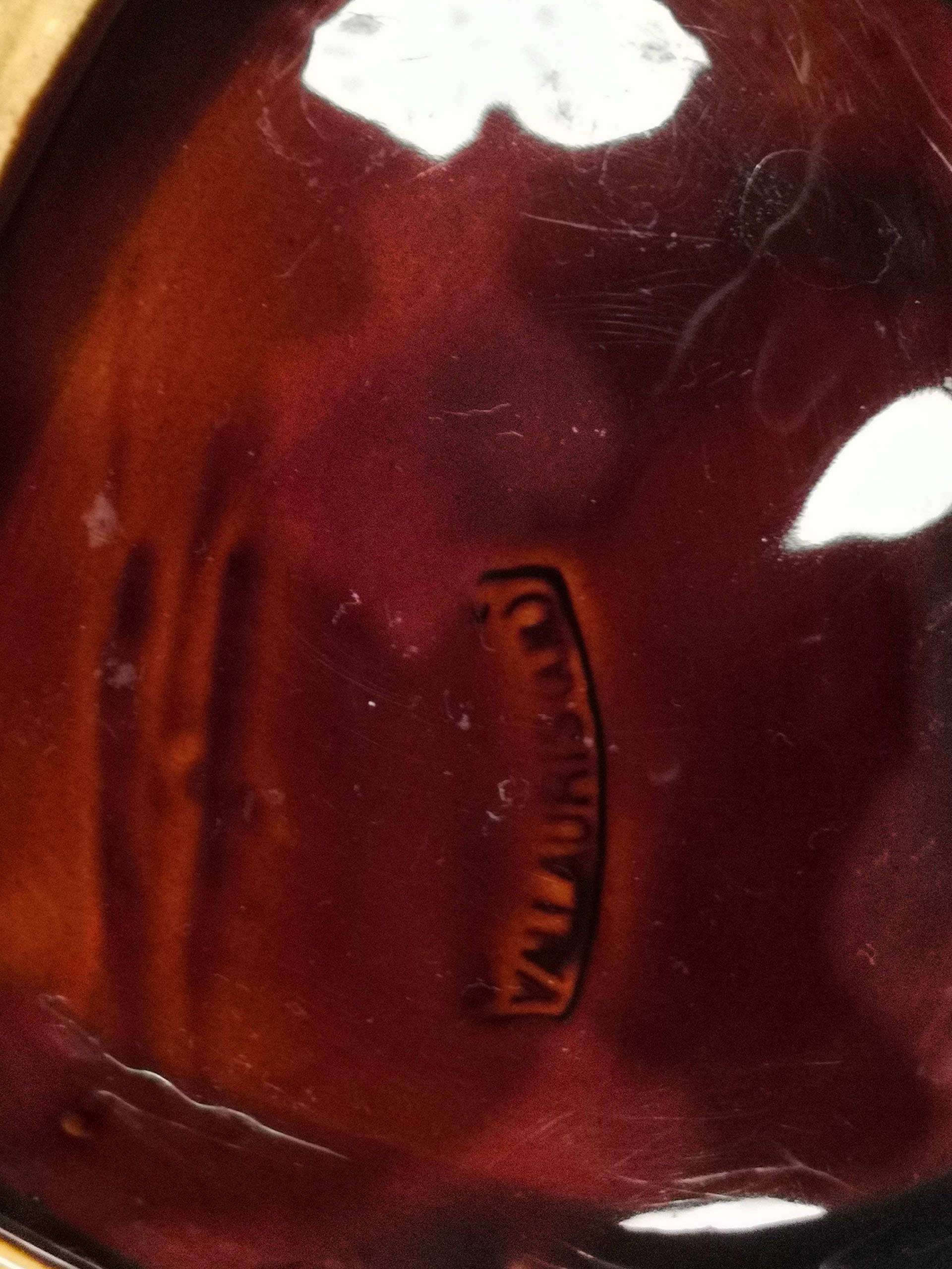 Vallauris vine leaf pocket empty signed