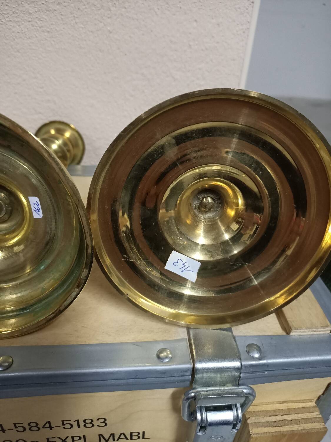 Gilded bronze candle holder