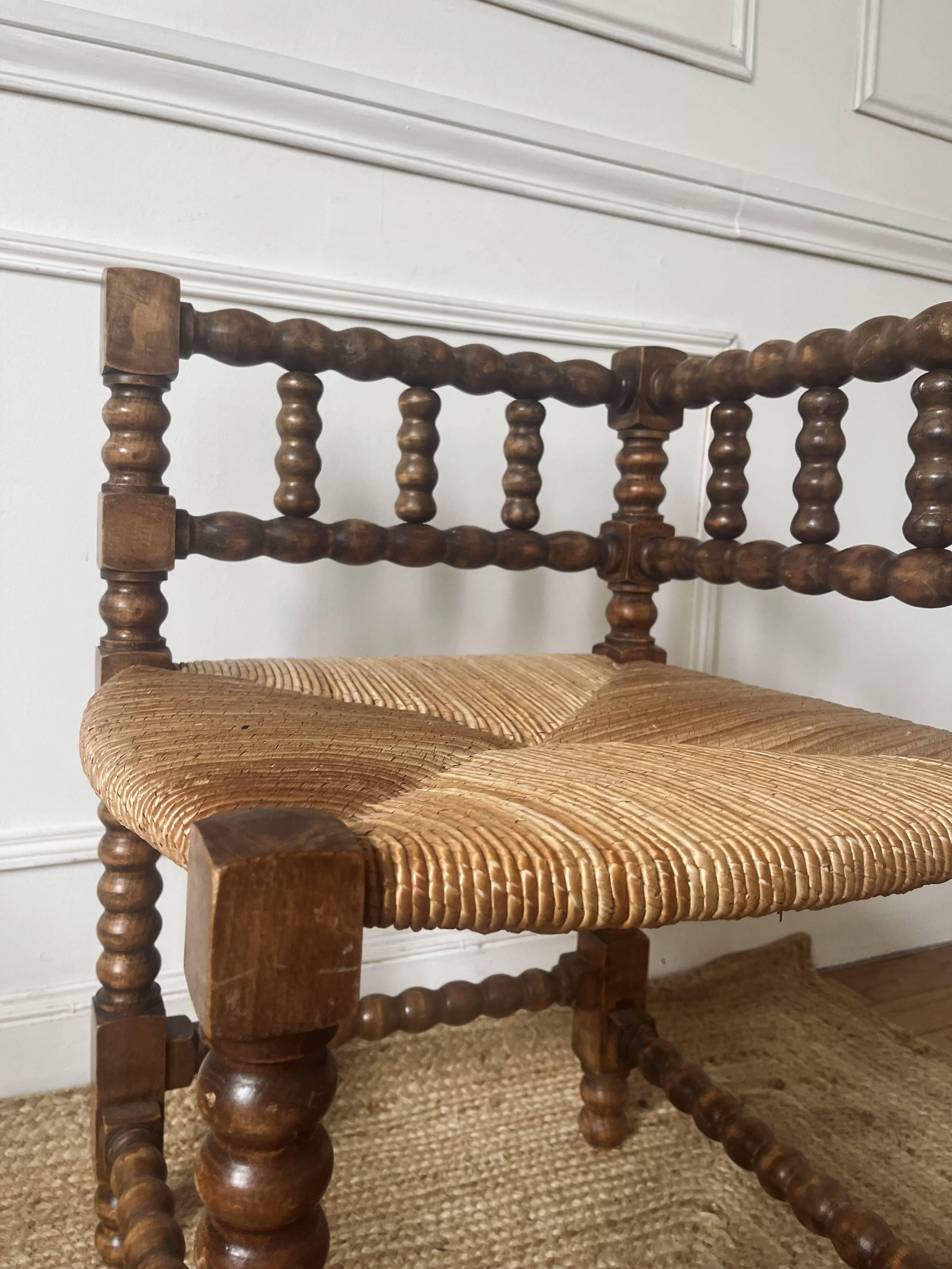 Fireplace bobbin chair