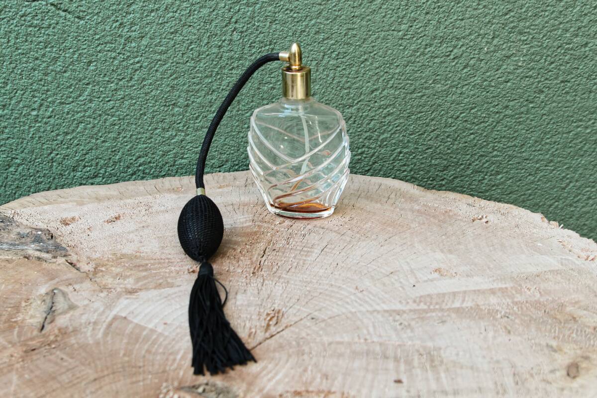 Set of 5 old glass perfume sprays