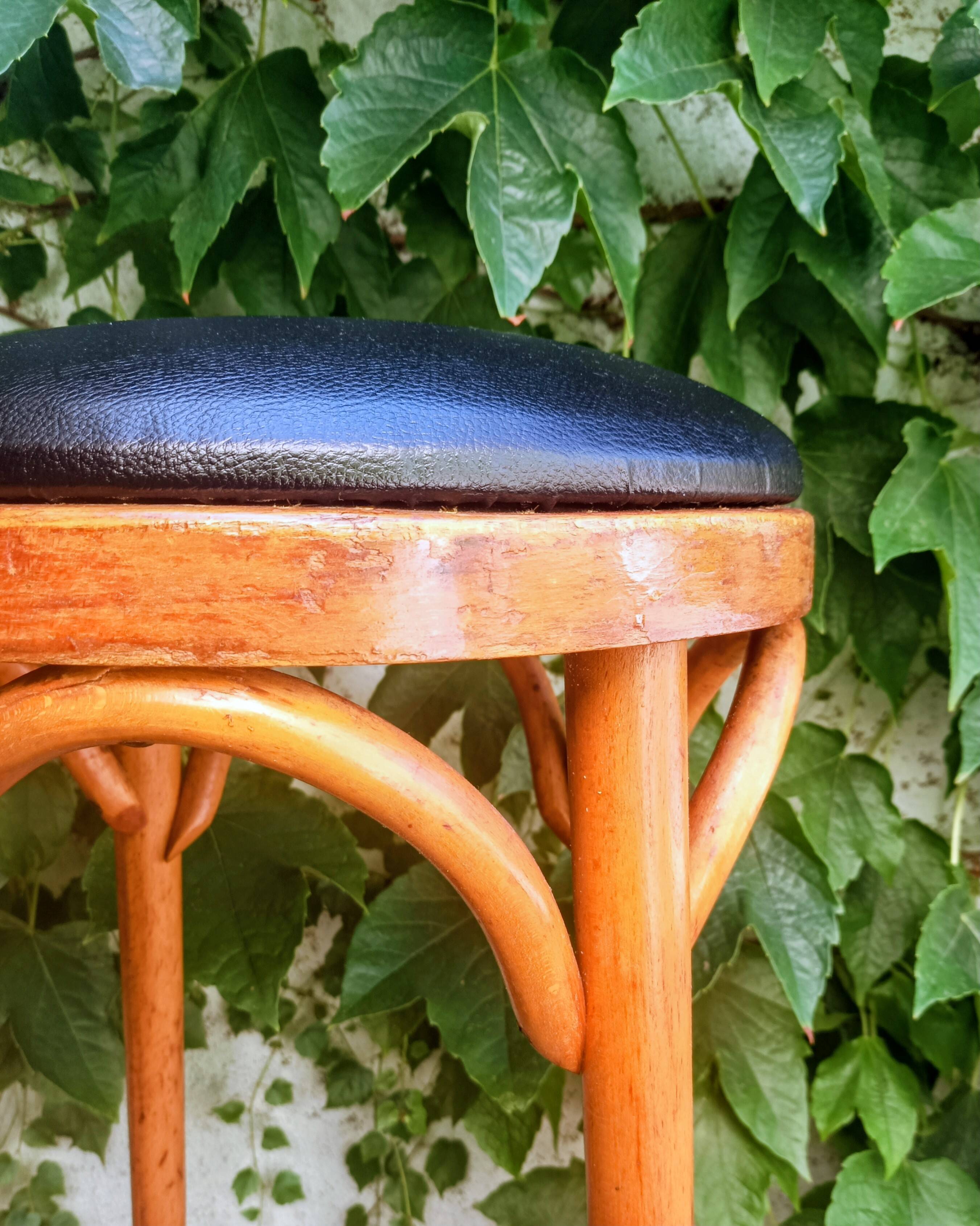 Tabourets de bar bois courbé