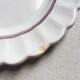 Lots of 6 white plates - Early 20th century decorated with stencil