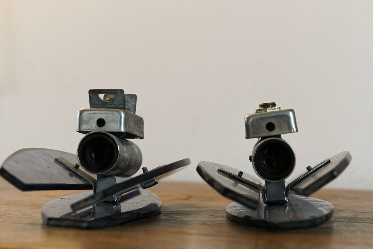 Set of 4 vintage wall lamps, Italian design