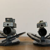 Set of 4 vintage wall lamps, Italian design