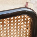 Armchair Cesca B64 black and wicker