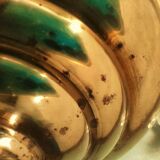 Small Venetian chandelier, three-burner twisted blown glass 1950s - Brass, Glass