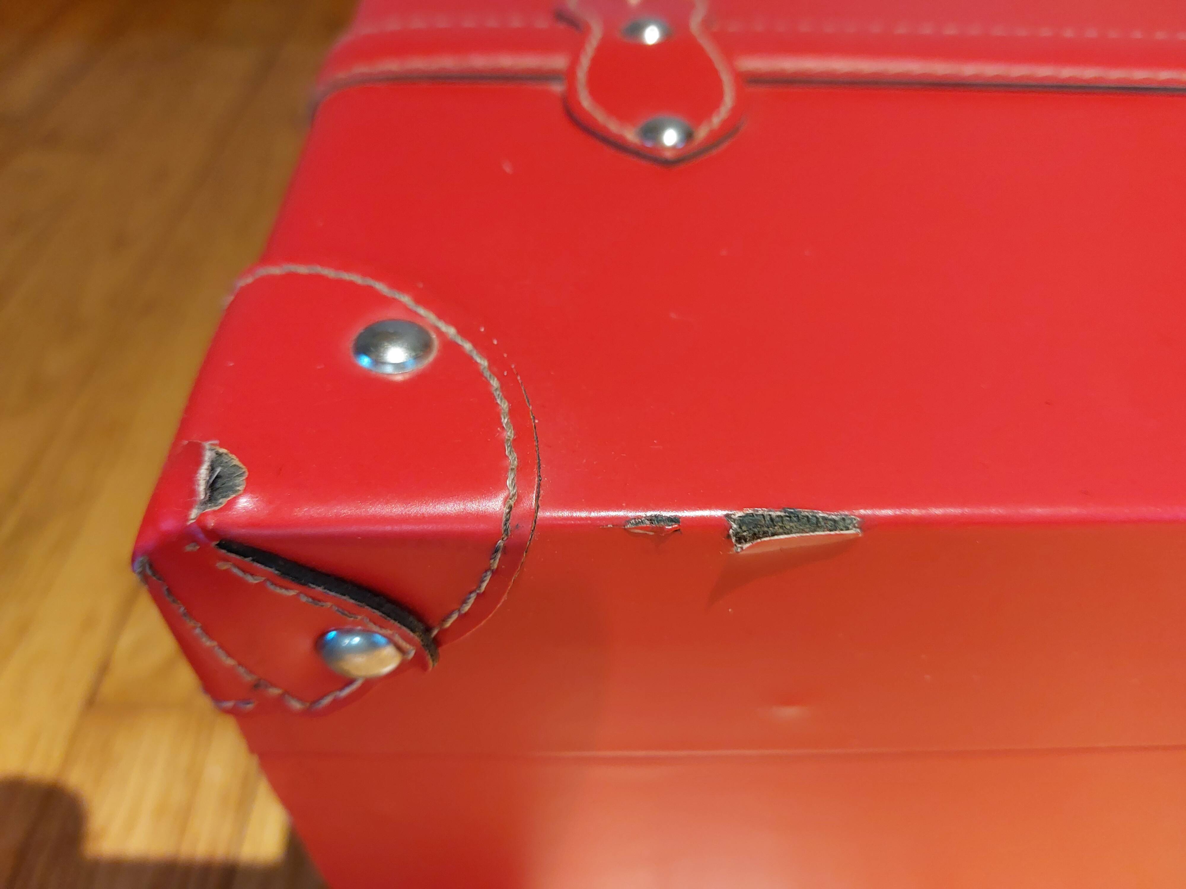 Red suitcase