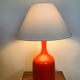 Lampe en céramique orange