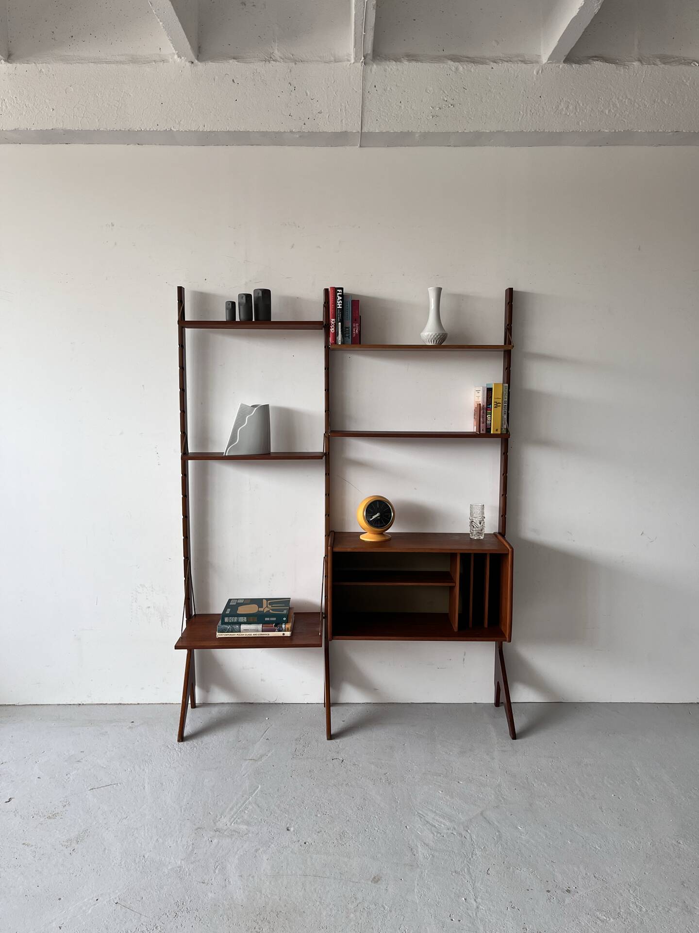 Scandinavian Bookcase, John Texmon, Mid century, Norway