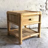 Bamboo nightstand, bamboo bedside table, side table, decoration
