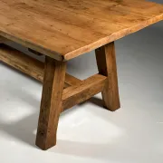 Grande table de monastère en bois style campagnard 298 cm